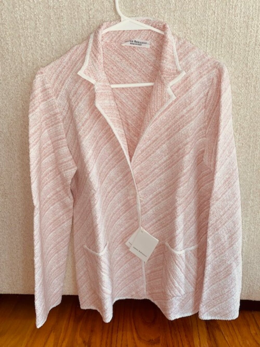 Amina Rubinacci Santos Knit Blazer Tag 46 (US size Large) NEW in Bag